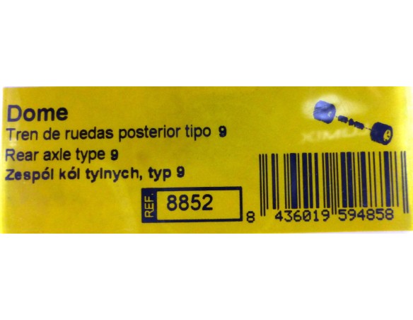 TREN DE RUEDAS POSTERIOR TIPO 9 DOME REF.8852 TECNITOYS
