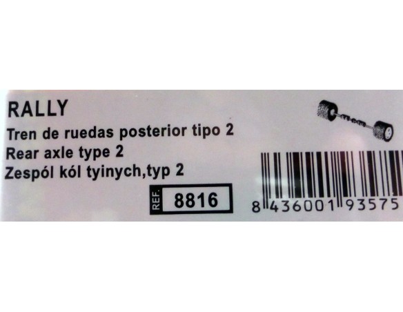 TREN DE RUEDAS POSTERIOR TIPO 2 RALLY REF.8816 TECNITOYS