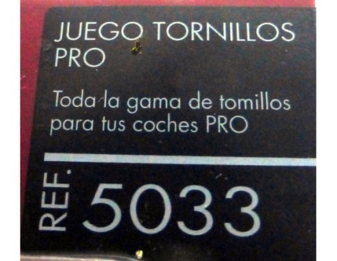 JUEGO TORNILLOS PRO REF.5033 TECNITOYS