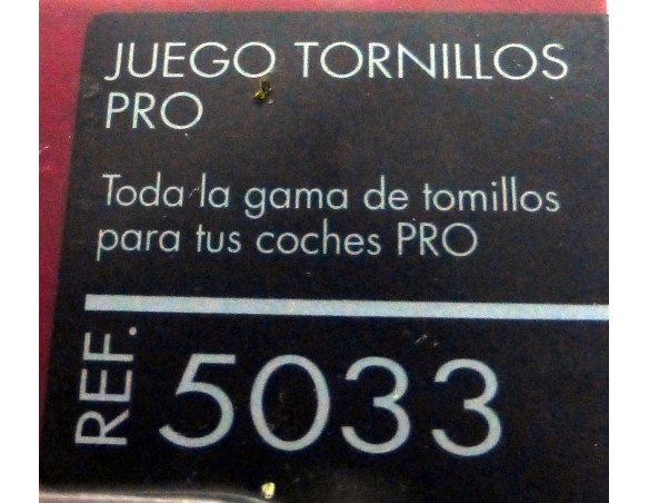 JUEGO TORNILLOS PRO REF.5033 TECNITOYS