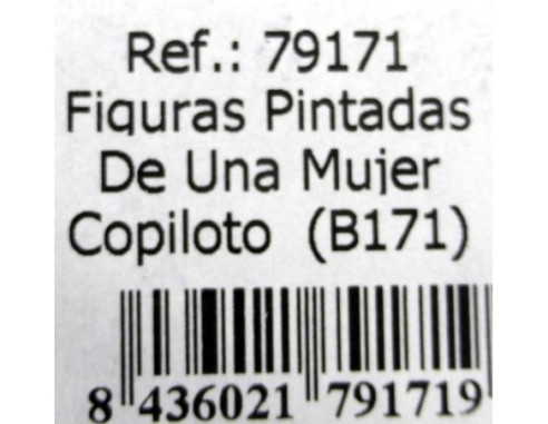 FIGURAS PINTADAS DE MUJER COPILOTO REF.B171 FLY