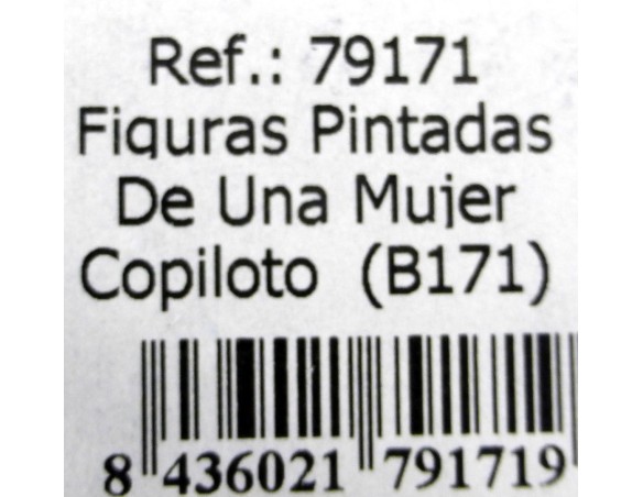 FIGURAS PINTADAS DE MUJER COPILOTO REF.B171 FLY