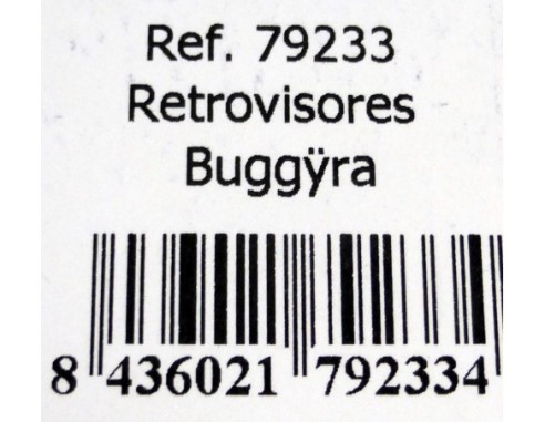 RETROVISORES BUGGYRA PLATA REF.79233 FLY