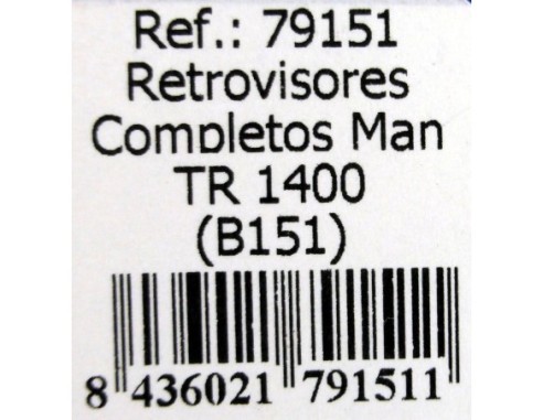 RETROVISORES COMPLETOS MAN TR 1400 B151 AMARILLOS B.151 REF.79151 FLY