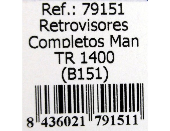 RETROVISORES COMPLETOS MAN TR 1400 B151 AMARILLOS B.151 REF.79151 FLY