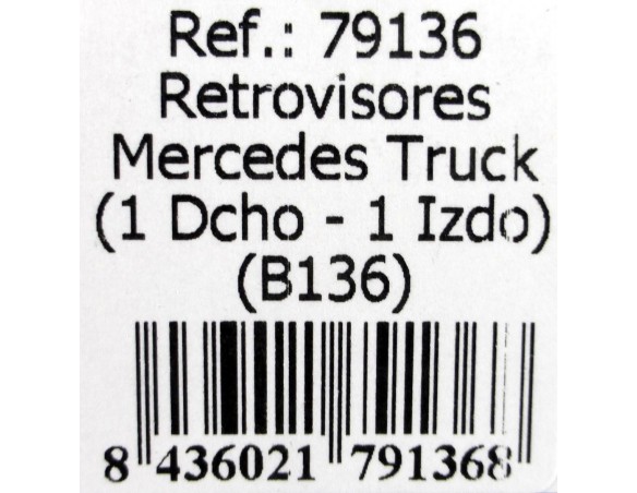 RETROVISORES MERCEDES TRUCK PLATA B.136 REF.79136 FLY