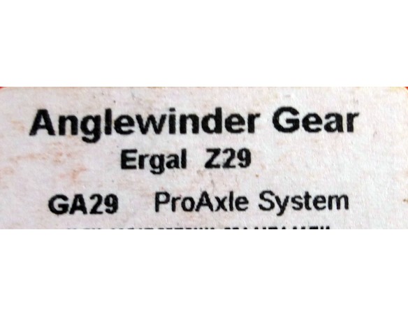 ANGLEWINDER GEAR ERGAL Z29 GA29 PROAXLE SYSTEM. SLOT.IT