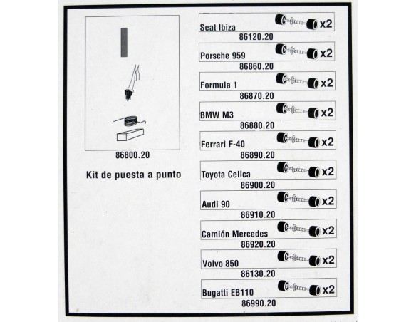 KIT DE PUESTA APUNTO.VOLVO 850 REF.8613020. MATCHBOX
