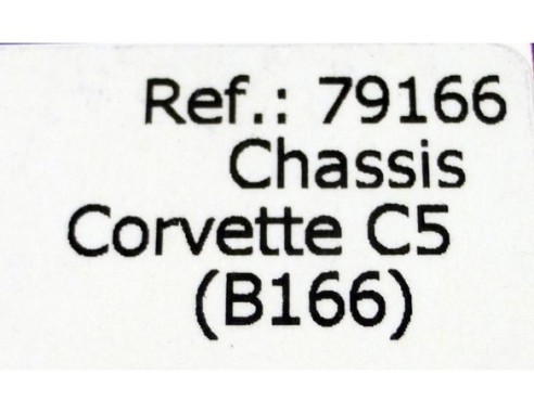 CHASSIS CORVETTE C5 B166 REF.79166 FLY