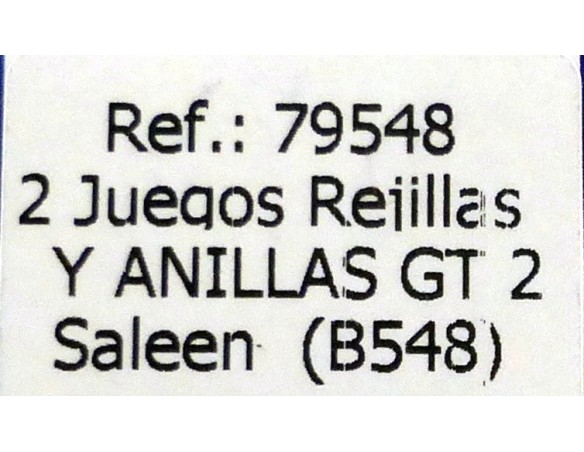 2 JUEGOS REJILLAS Y ANILLAS GT2 SALEEN B548 REF.79548 FLY