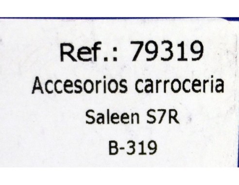 ACCESORIOS CARROCERIA SALEEN AZUL S7R B319 REF.79319 FLY