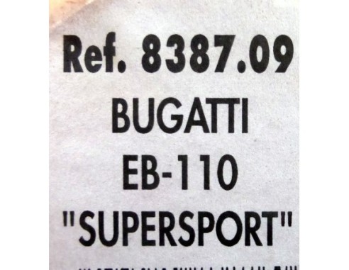 BUGATTI EB 110 SUPERSPORT 8387-09  1995 TYCO
