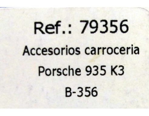 ACCESORIOS CARROCERIAS PORSCHE 935 K3 REF.B356 FLY