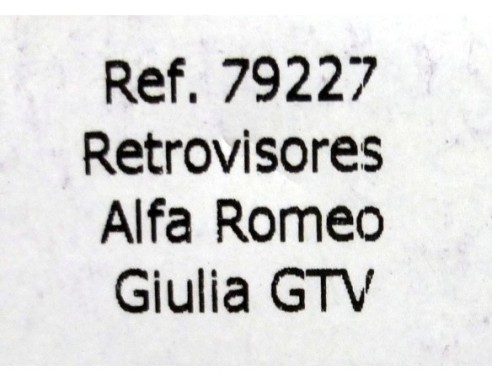 RETROVISORES ALFA ROMEO GIULIA GTV REF.79227 FLY