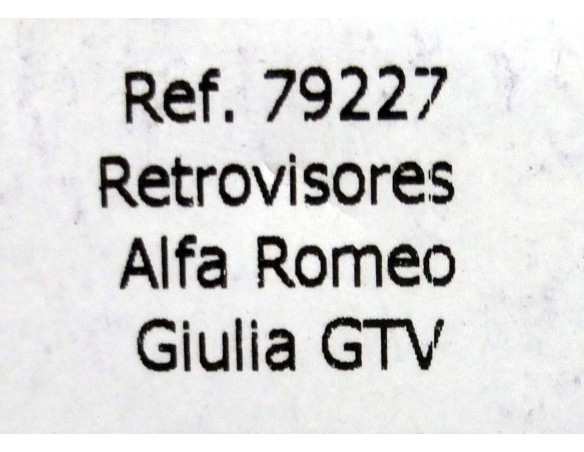 RETROVISORES ALFA ROMEO GIULIA GTV REF.79227 FLY