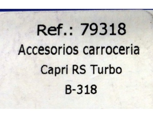 ACCESORIOS CARROCERIAS CAPRI RS TURBO NEGRO B-318 REF.79318 FLY