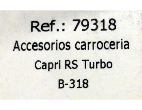 ACCESORIOS CARROCERIAS CAPRI RS TURBO BLANCO PENTOSIN B-318 REF.79318 FLY
