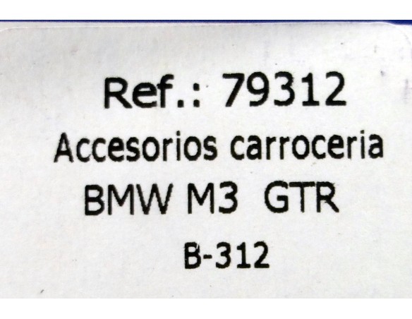 ACCESORIOS CARROCERIA BMW M3 GTR .RETROVISORES EN BLANCO. B-312 REF.79312 FLY