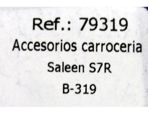 ACCESORIOS CARROCERIA SALEEN S7R ALERÓN ROJO,VALENTINE B-319 REF.79319 FLY