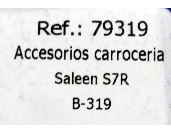 ACCESORIOS CARROCERIA SALEEN S7R ALERÓN ROJO,VALENTINE B-319 REF.79319 FLY