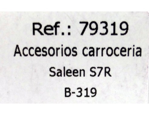 ACCESORIOS CARROCERIA SALEEN S7R ALERÓN NEGRO B-319 REF.79319 FLY
