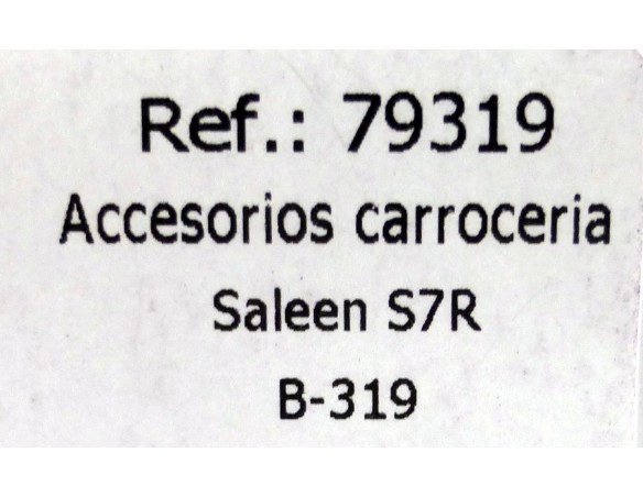 ACCESORIOS CARROCERIA SALEEN S7R ALERÓN NEGRO B-319 REF.79319 FLY