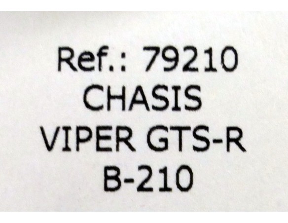 CHASIS VIPER GTS-R B210 REF,79210 FLY