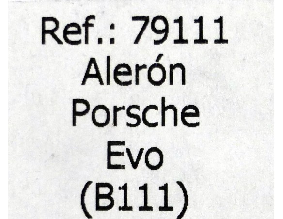 ALERÓN PORSCHE EVO B111 REF,79111 FLY