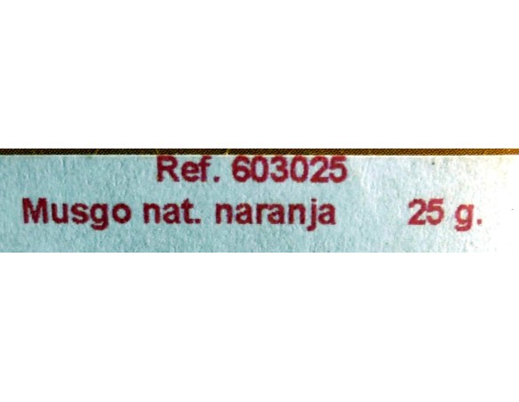 MUSGO NAT.NARANJA.25GR. REF 603025 ACCESORIOS KERANOVA