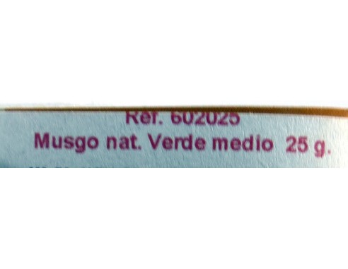 MUSGO NATURAL VERDE MEDIO 25GR REF.602025 ACCESORIOS KERANOVA