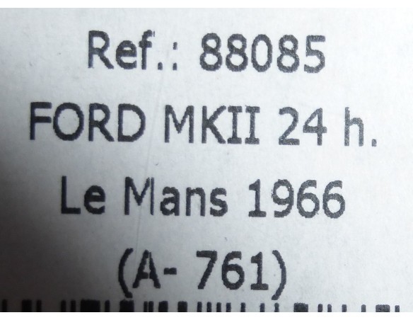 FORD MKII 24h LE MANS 1966 AMARILLO A761 REF.88085 FLY