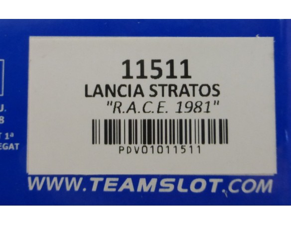 LANCIA STRATOS RACE 1981 ROTHMANS REF.11511 TEAM SLOT