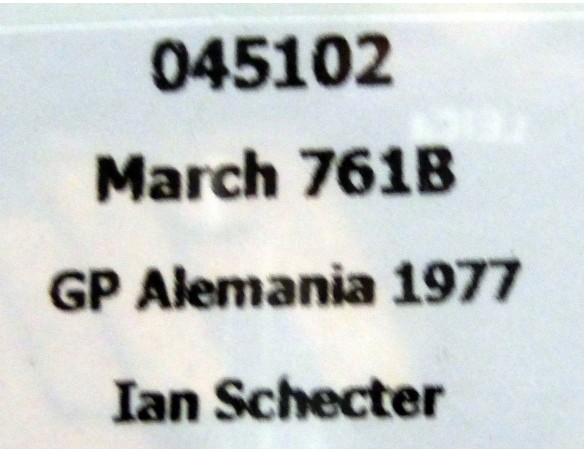 MARCH 761B GP ALEMANIA 1977 SPORTSMAN LAGER REF.045102 FLY