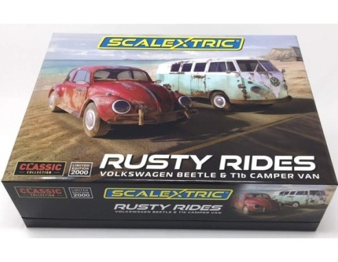 VOLKSWAGEN BEETLE + T1B CAMPERVAN RUSTY RIDES REF. 3966A SUPERSLOT
