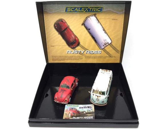 VOLKSWAGEN BEETLE + T1B CAMPERVAN RUSTY RIDES REF. 3966A SUPERSLOT