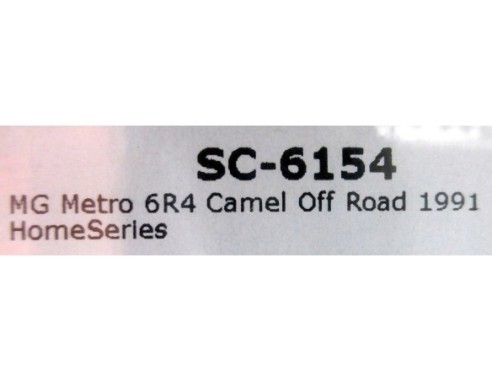 MG METRO 6R4 CAMEL OFF ROAD 1991 HOME SERIES REF.SC6154 SCALEAUTO