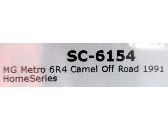 MG METRO 6R4 CAMEL OFF ROAD 1991 HOME SERIES REF.SC6154 SCALEAUTO