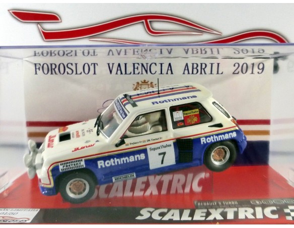 RENAULT 5 ROTHMANS ED.LM FOROSLOT VALENCIA ABRIL 2019 TECNITOYS