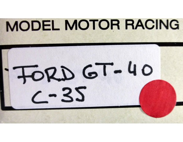 FORD GT-40 ROJO REF.C-35 EXIN MEX