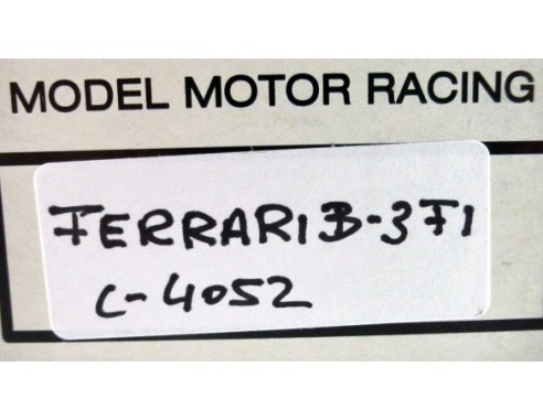 FERRARI B-3 F1 ROJO REF.C-4052 EXIN MEX
