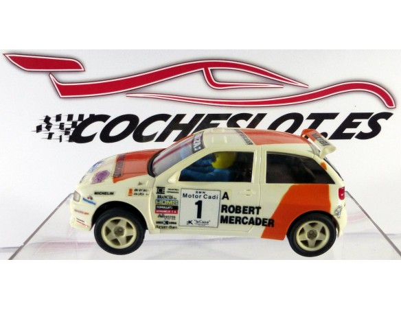 Seat Ibiza kit Car “Robert Mercader”Blanco	CHASIS 2 TORNILLOS 1996 REF.	8390 TYCO