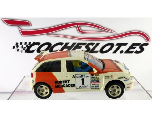 Seat Ibiza kit Car “Robert Mercader”Blanco	CHASIS 2 TORNILLOS 1996 REF.	8390 TYCO