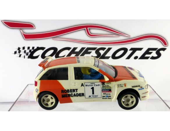 Seat Ibiza kit Car “Robert Mercader”Blanco	CHASIS 2 TORNILLOS 1996 REF.	8390 TYCO