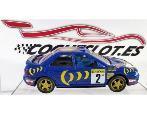 Subaru “Impreza”	Decoración Lunas Azul	1994 REF. 8377	TYCO
