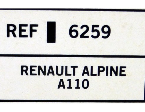 RENAULT ALPINE A110 REF.6259 TECNITOYS