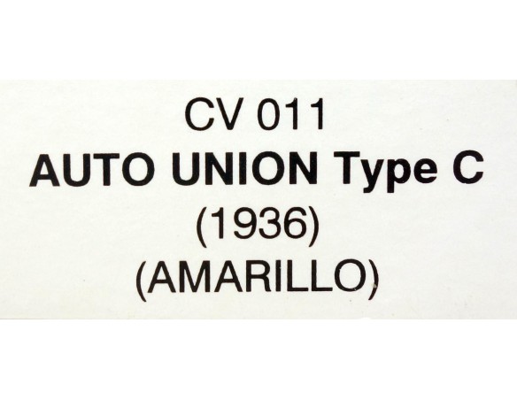 AUTO UNION TYPE C 1936 AMARILLO REF.CV 011 PIN-KAR