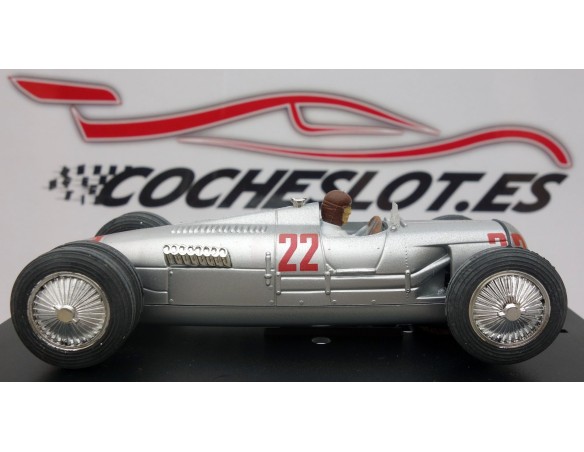 AUTO UNION TYPE C DOBLE RUEDA TRASERA 1936 PLATA  REF.CV 012 PIN-KAR