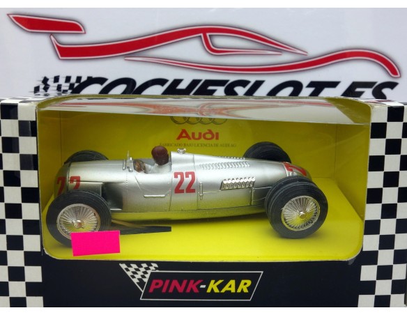 AUTO UNION TYPE C DOBLE RUEDA TRASERA 1936 PLATA  REF.CV 012 PIN-KAR
