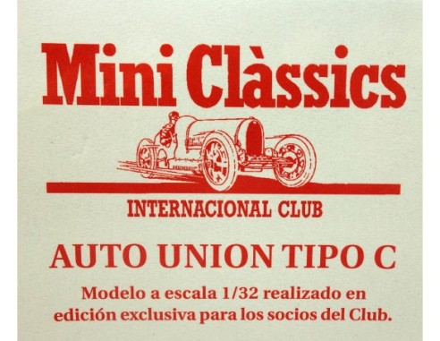 AUTO UNION TIPO C ED.LTD184 u.MINI CLASSICS 1999 REF. MC002 PINK-KAR