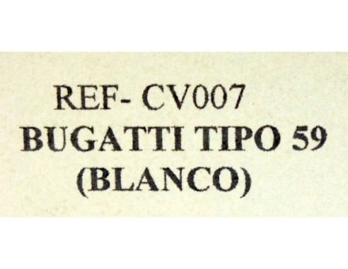 BUGATTI TYPE 59 BLANCO REF.CV 007 PINK-KAR